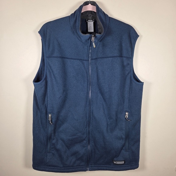 REI Other - REI Fleece Vest Mens L Blue Polartec Full Zip Ribbed Texture Gorpcore Outdoors
